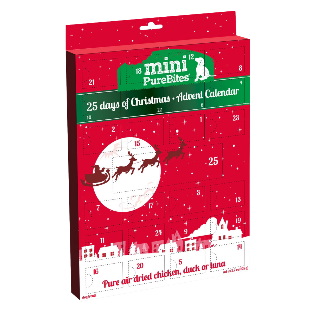 PureBites Dog Advent Calendar Chicken, Duck & Tuna 105g