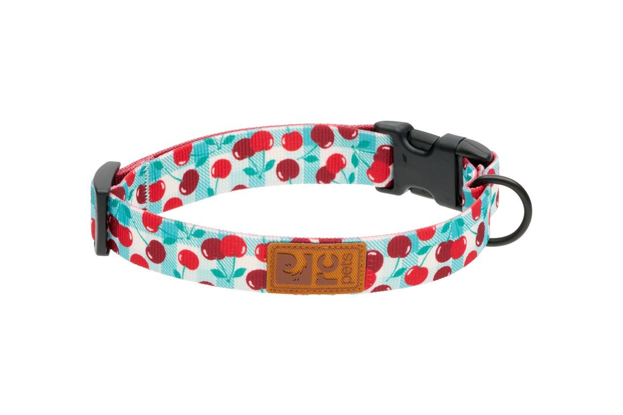 RC Pets Eco Clip Collar Cherry Picnic 1" Wide Medium 12" - 20"