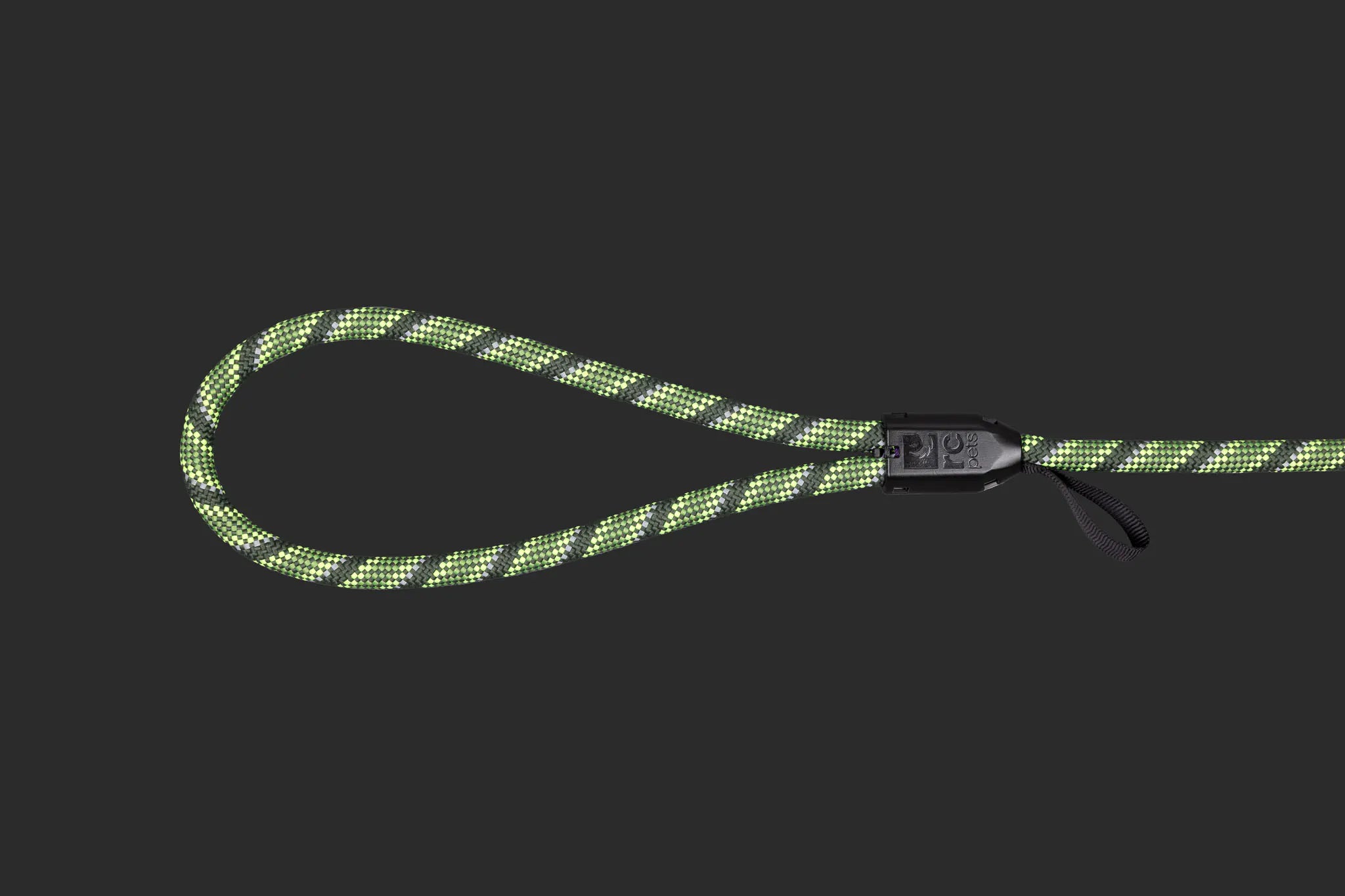 RC Pets Rope Slip Leash Black 1/2"x5'