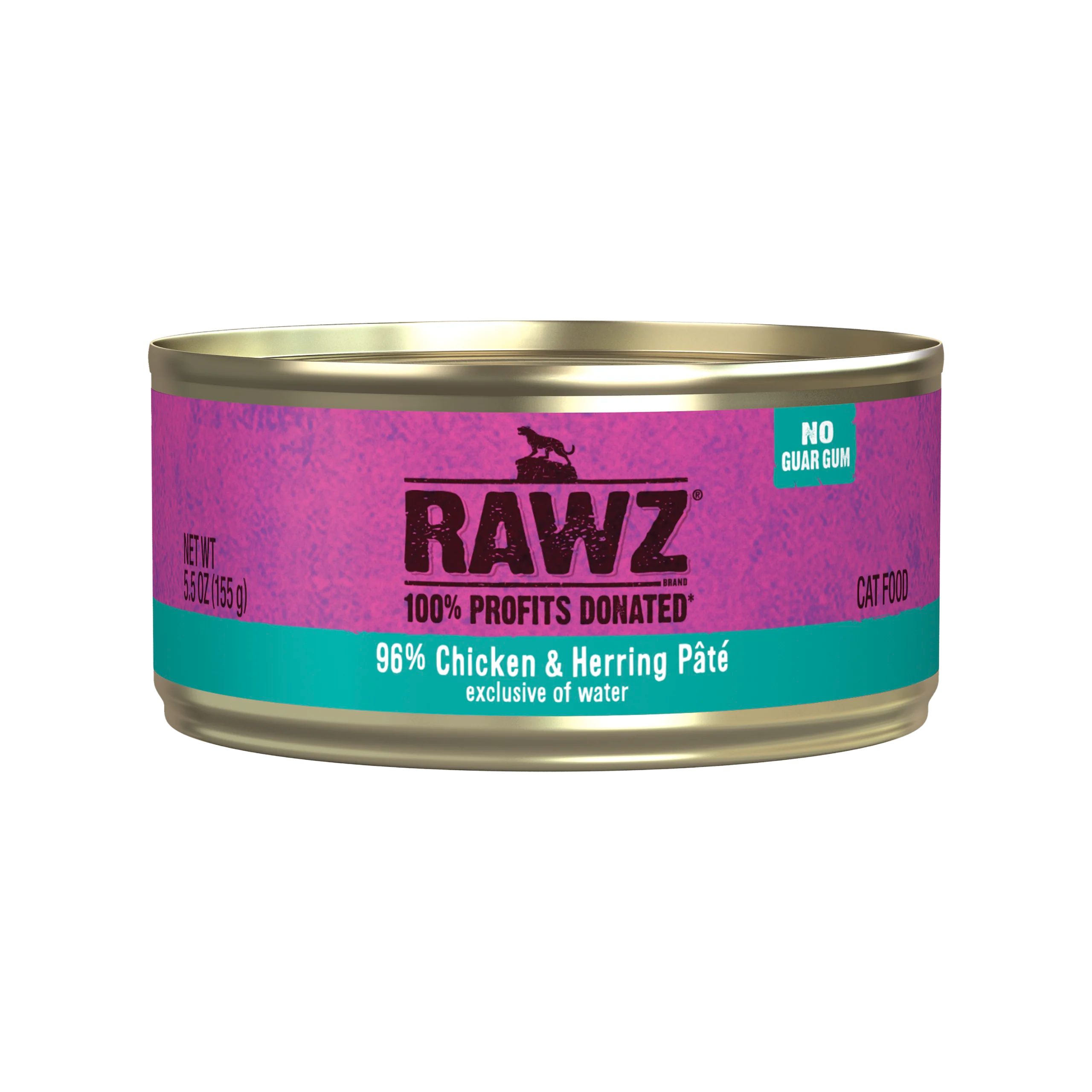 Rawz Cat Chicken & Herring Pate 5.5Oz/155G