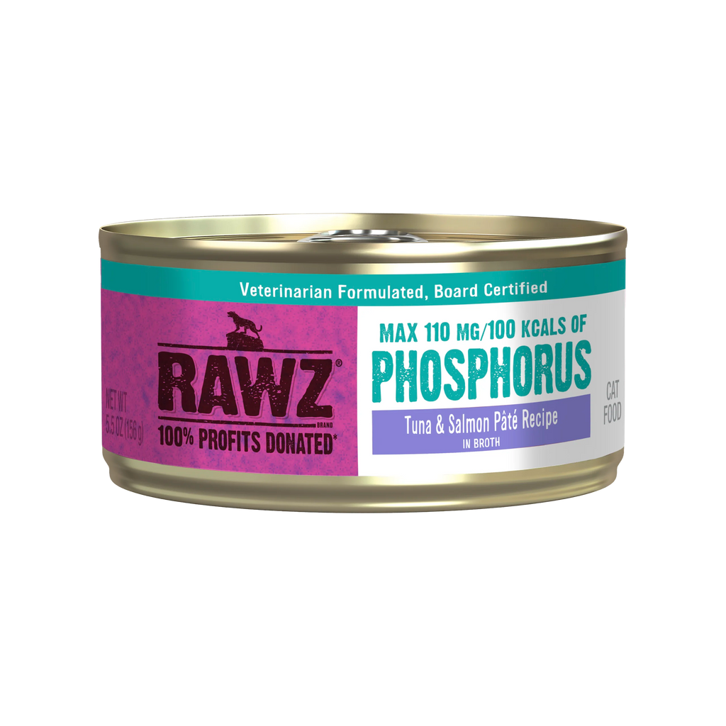 Rawz Cat Lower Phosphorus Tuna & Salmon Pate Recipe 5.5oz/155g
