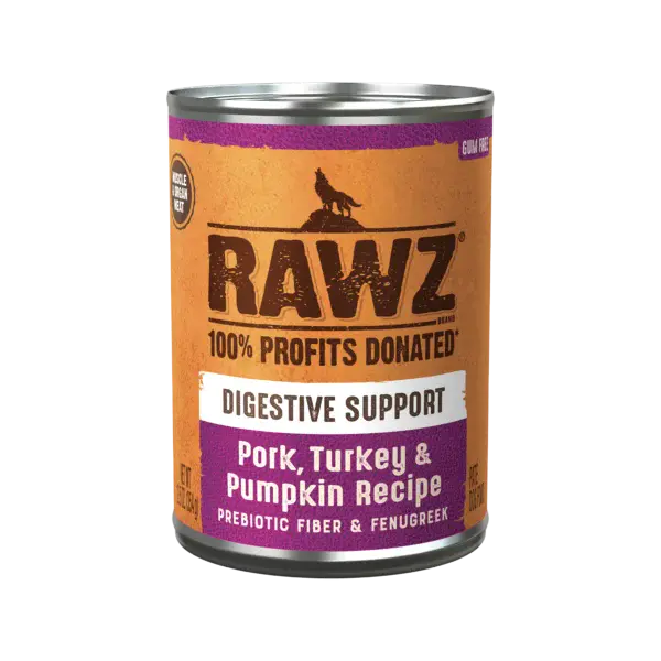 Rawz Dog Digestive Support Pork, Turkey & Pumpkin Recipe 12.5Oz/354G