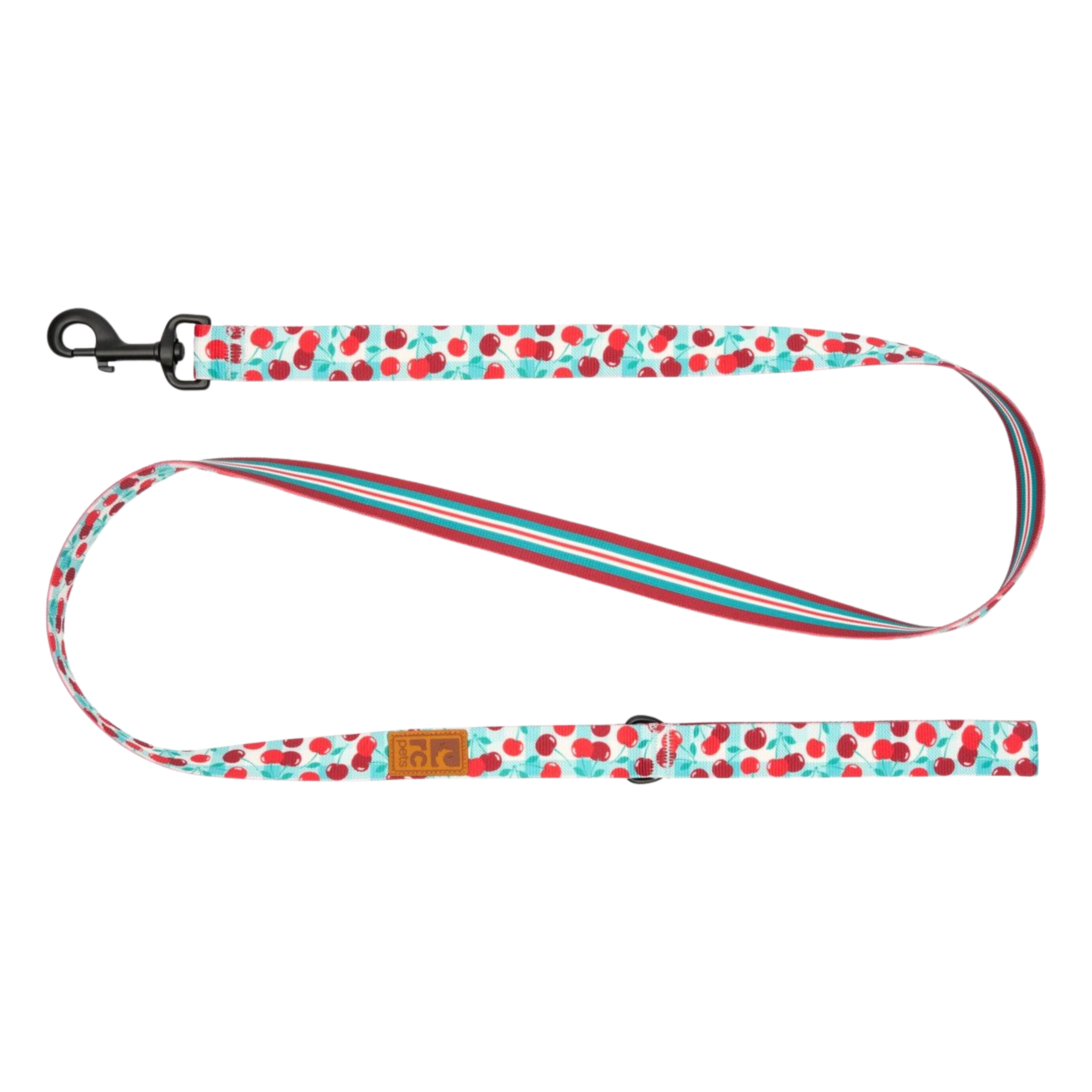 RC Pets Eco Dog Leash Cherry Picnic & Orchard Stripe 3/4"X5'