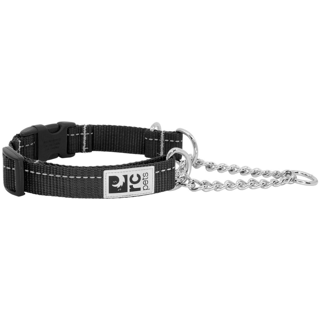 RC Pets Primary Training Clip Collar Black 1" Wide Medium 14"-19"