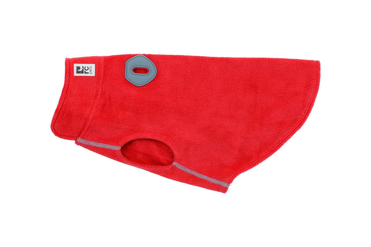 RC Pets Baseline Fleece Red & Grey Size 18 - 19"