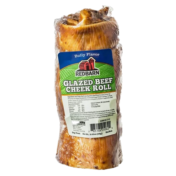 Redbarn Beef Cheek Roll Bully Flavor Small/Medium