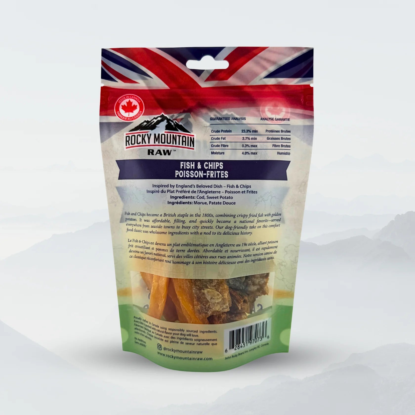 Rocky Mountain Global Flaours Fish & Chips Cod & Sweet Potato 80g