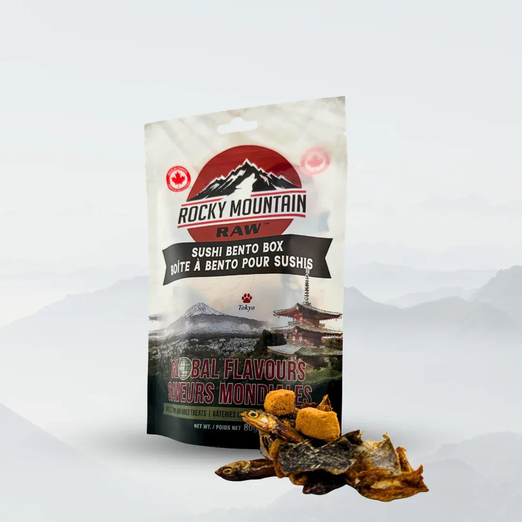 Rocky Mountain Sushi Bento Box Raw Freeze Dried Cod, Sardines & Salmon 80g
