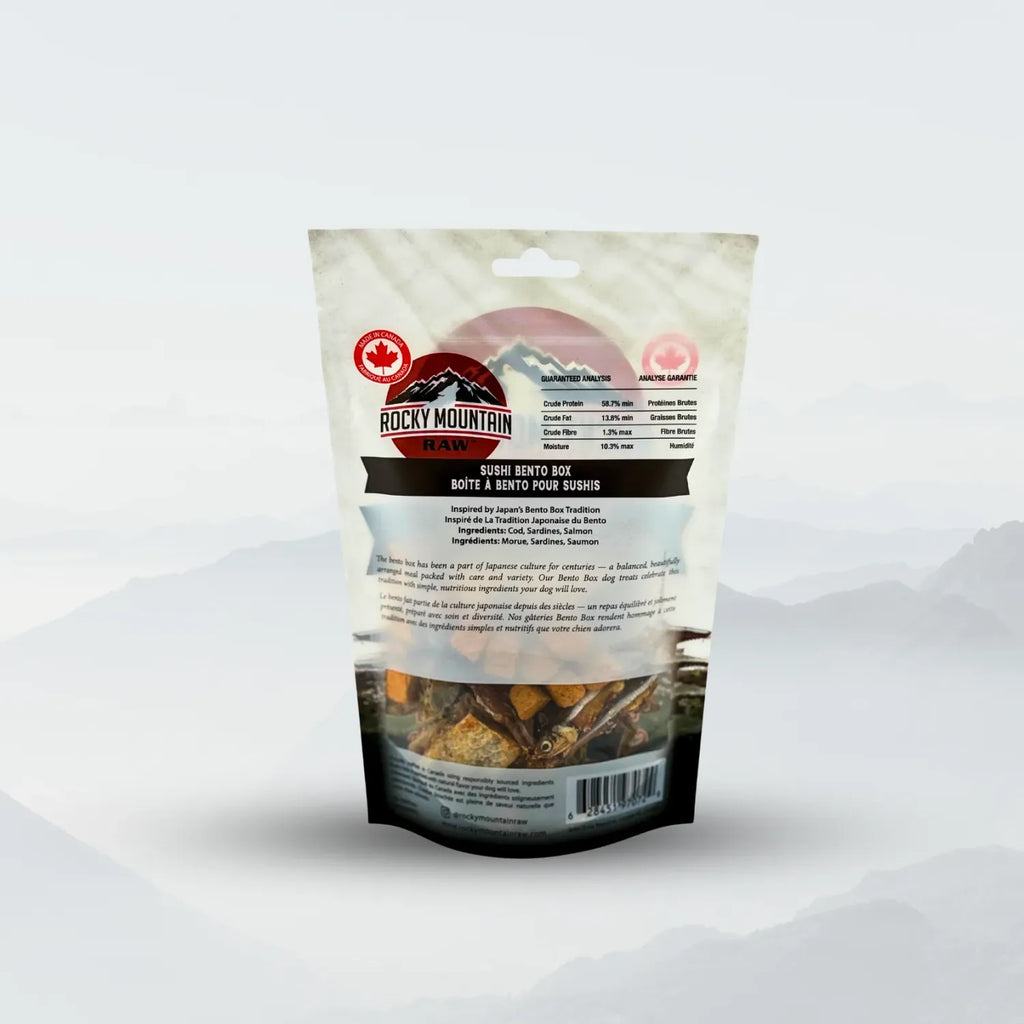 Rocky Mountain Sushi Bento Box Raw Freeze Dried Cod, Sardines & Salmon 80g