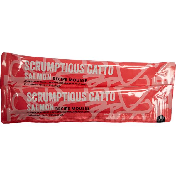 Scrumptious Catto Salmon Recipe Mousse 0.5oz X 4 Tubes