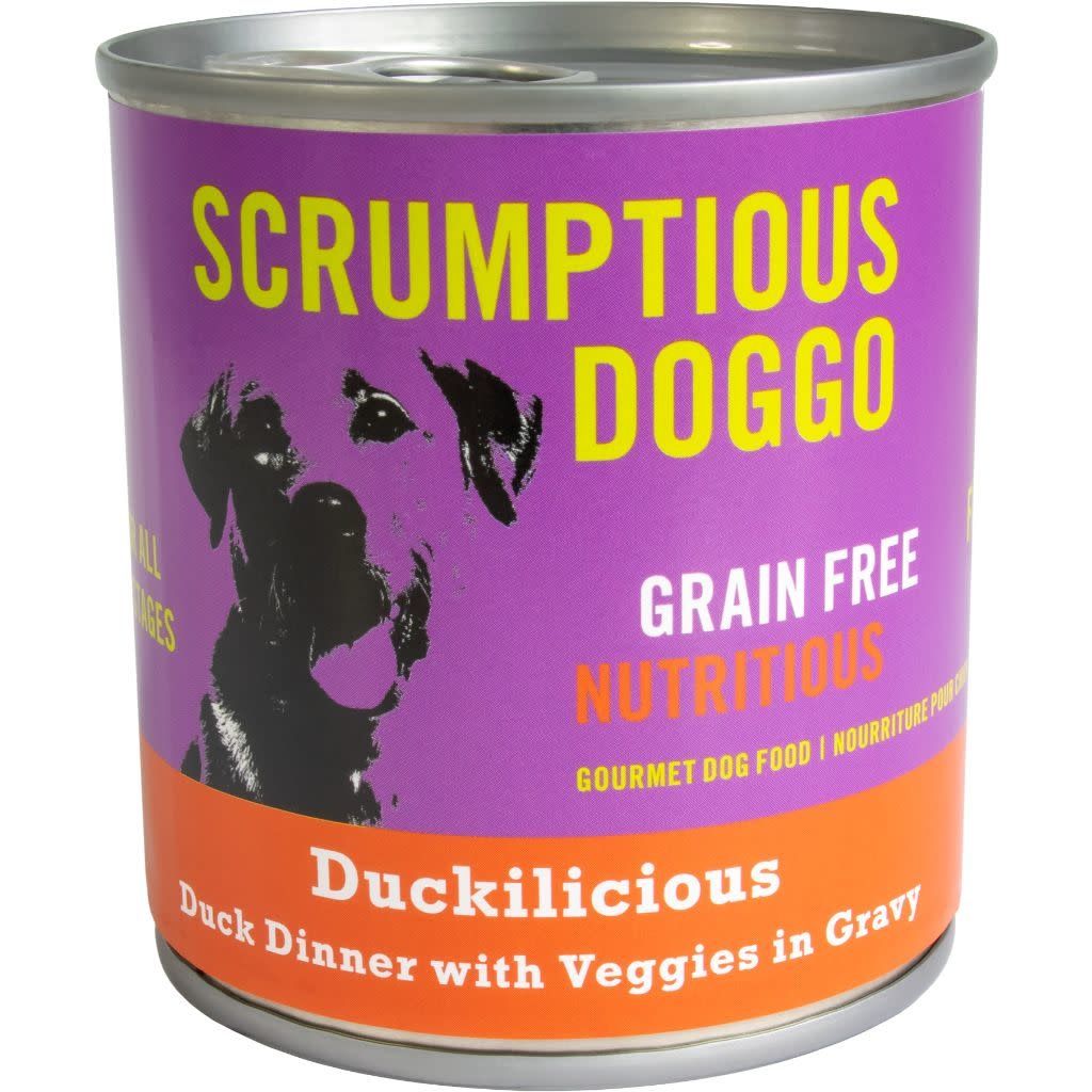 Scrumptious Doggo Duckilicious Duck Dinner With Veggies In Gravy 9Oz