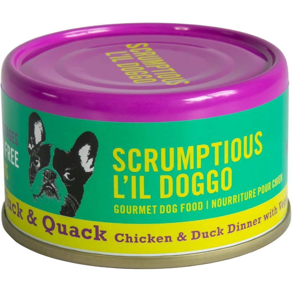 Scrumptious L'Il Doggo Cluck & Quack Chicken & Duck Dinner With Veggies In Gravy 3Oz