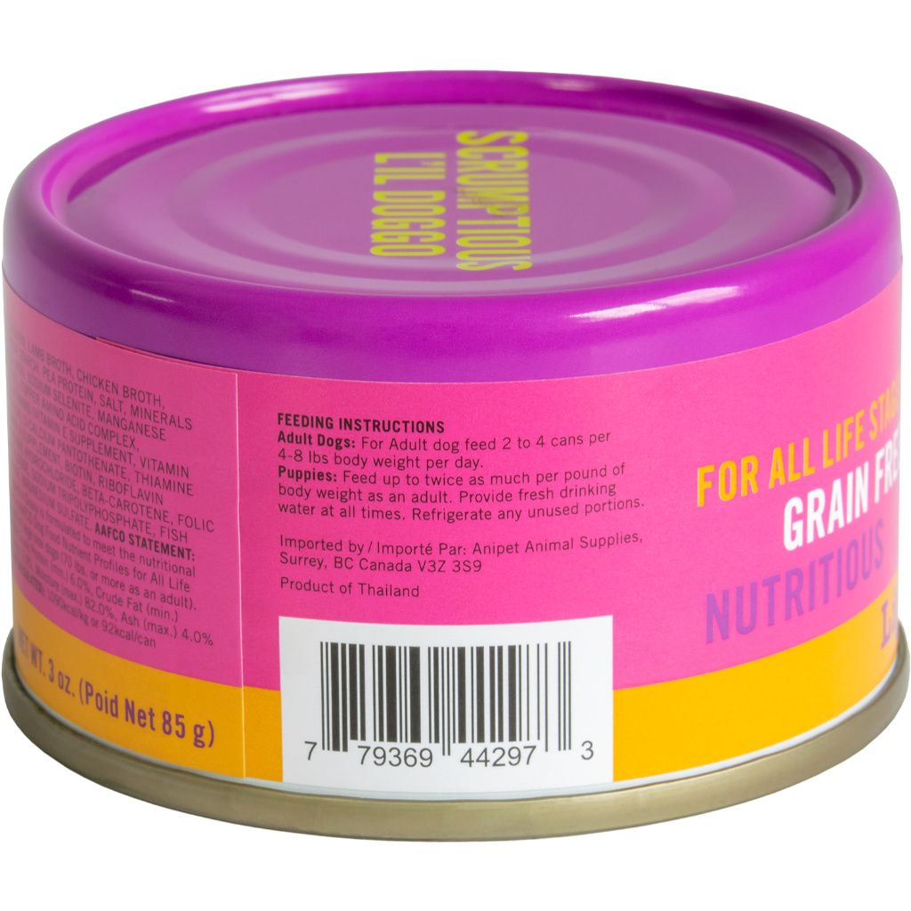 Scrumptious L'Il Doggo Lip Smackin' Lamb Dinner With Veggies In Gravy 3Oz