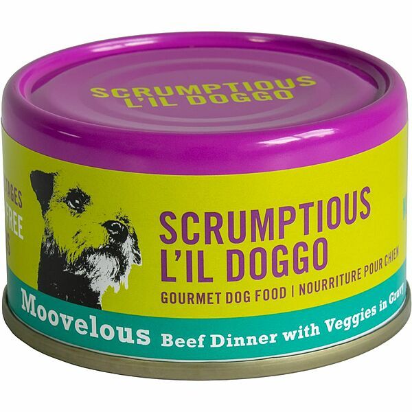 Scrumptious L'Il Doggo Moovelous Beef Dinner With Veggies In Gravy 3Oz