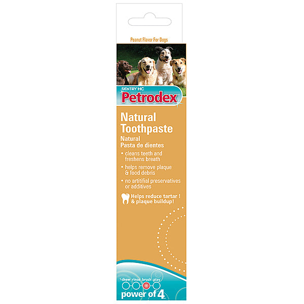 Sentry Petrodex Natural Peanut Butter Toothpaste 2.5Oz