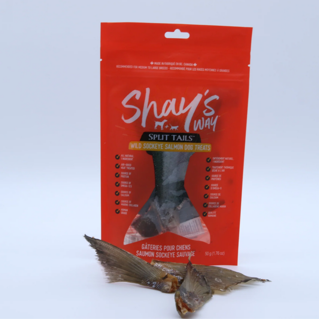Shay's Way Split Tails Wild Sockeye Salmon Dog Treats 50g/1.76oz