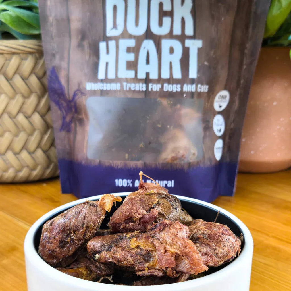 Shepherd Boy Farms Freeze Dried Duck Hearts 8Oz/227G