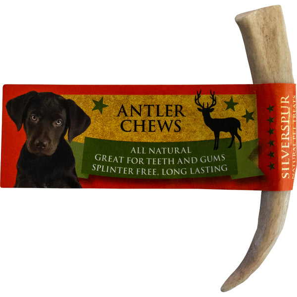 Silver Spur Antler Chews Solid Small 3.5-4" Long