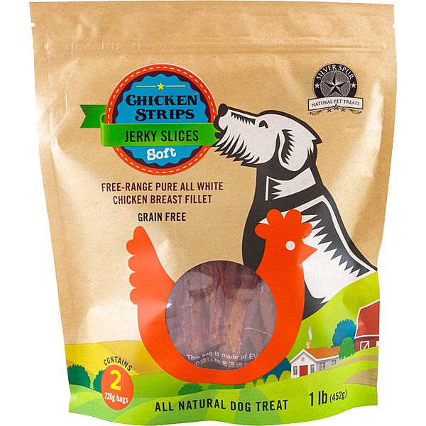 Silver Spur Soft Chicken Jerky Slices 450G