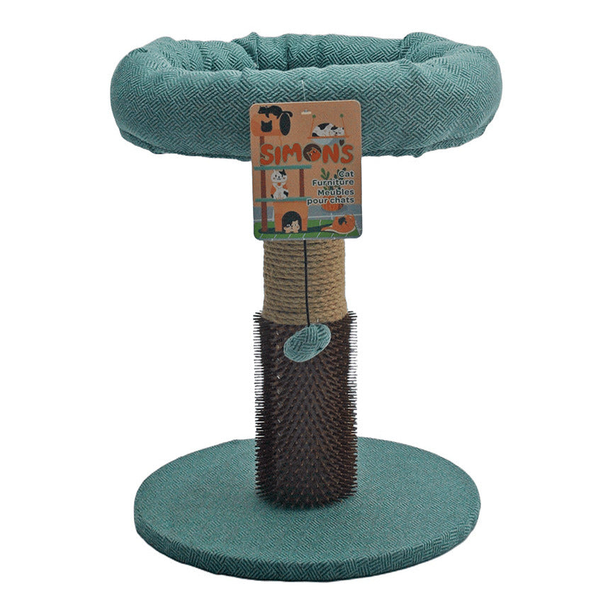 Simon's Kitty Scratcher Perch Bed With Self Groomer
