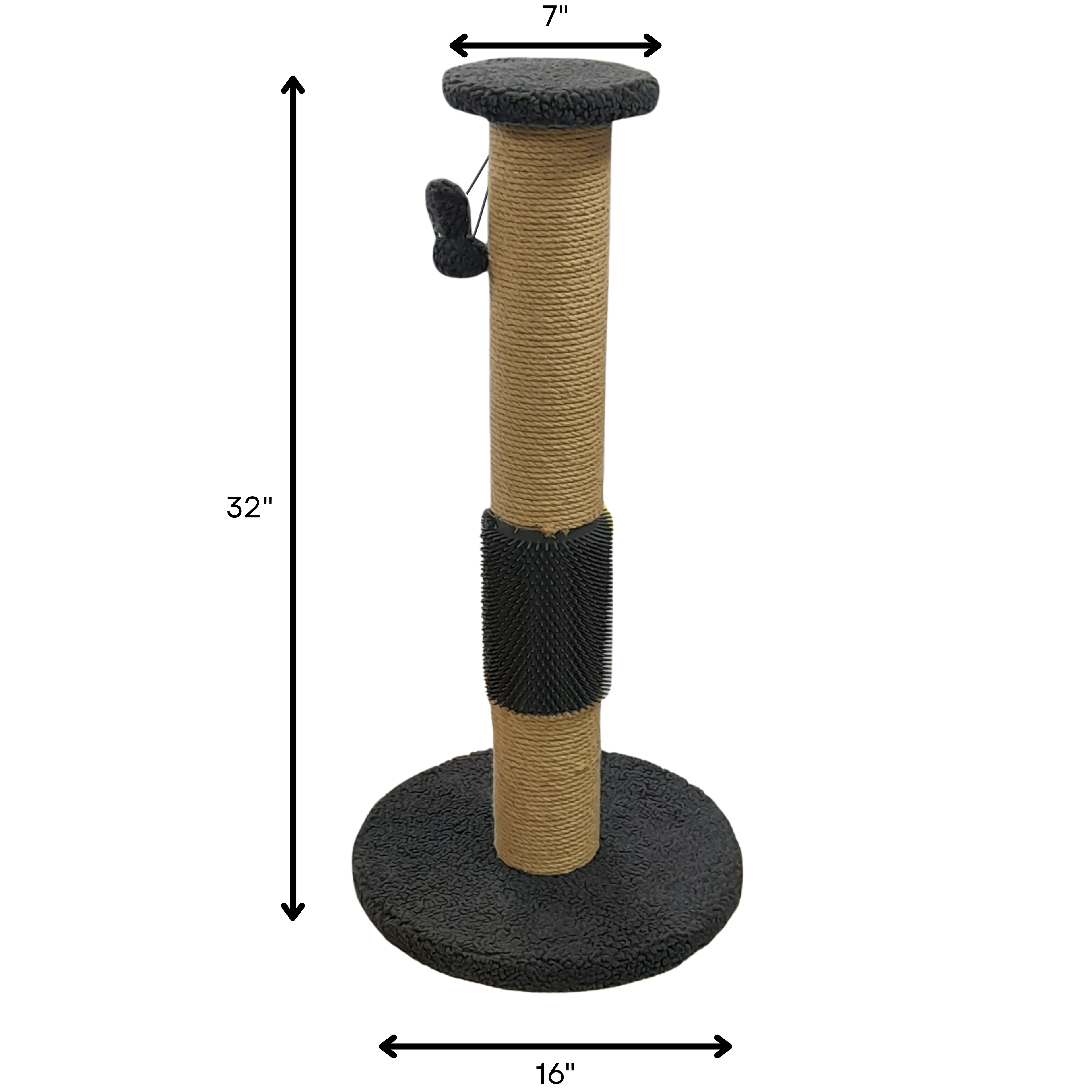 Simon's Kitty Scratcher Tower With Self Groomer