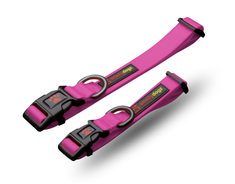 Smellydogz Adjustable Comfort Collar Hot Pink 1" Wide Large