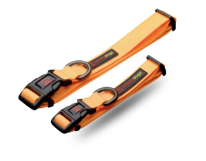 Smellydogz Adjustable Comfort Collar Orange 1" Wide Large