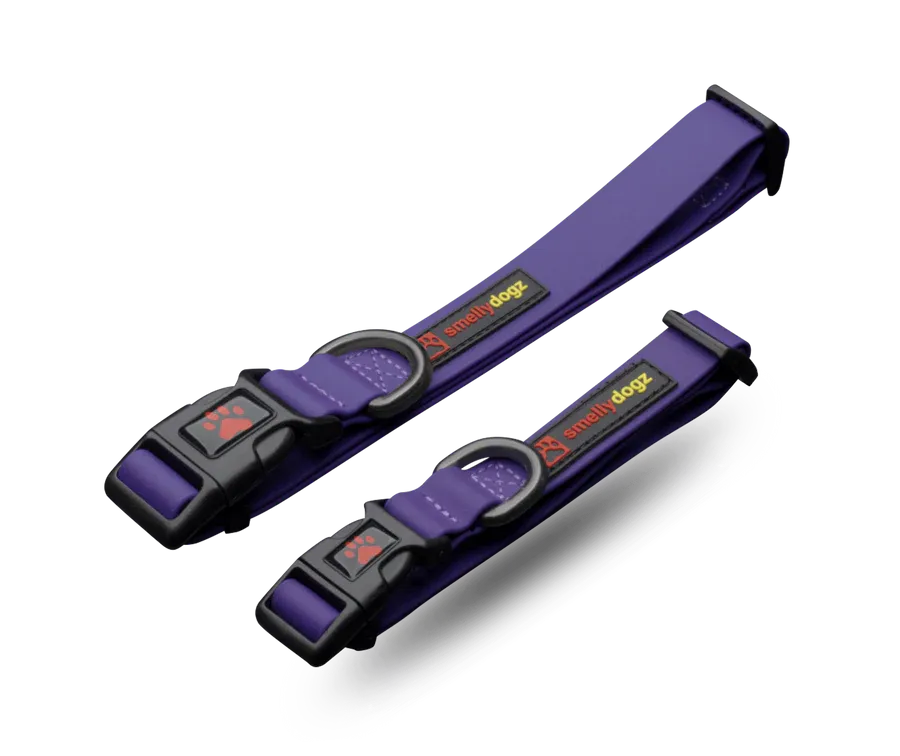 Smellydogz Adjustable Comfort Collar Purple 1" Wide Large