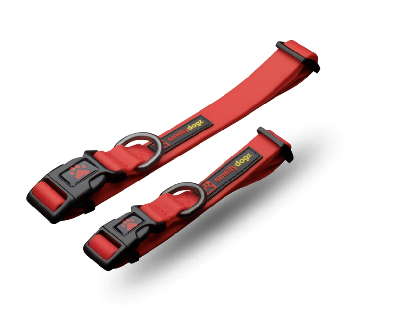 Smellydogz Adjustable Comfort Collar Red 1" Wide Large