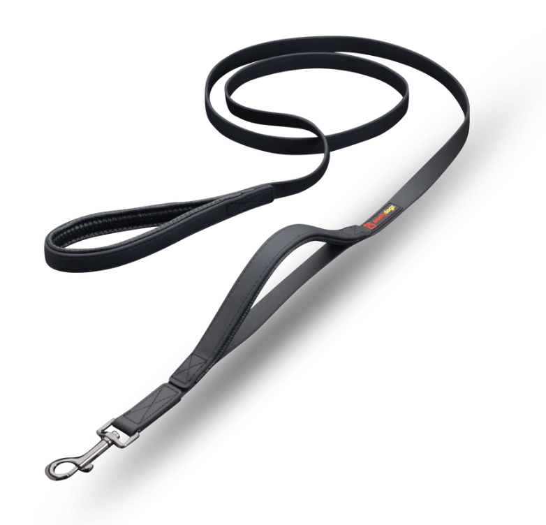 Smellydogz Double Handle Lead Black 3/4"X6'