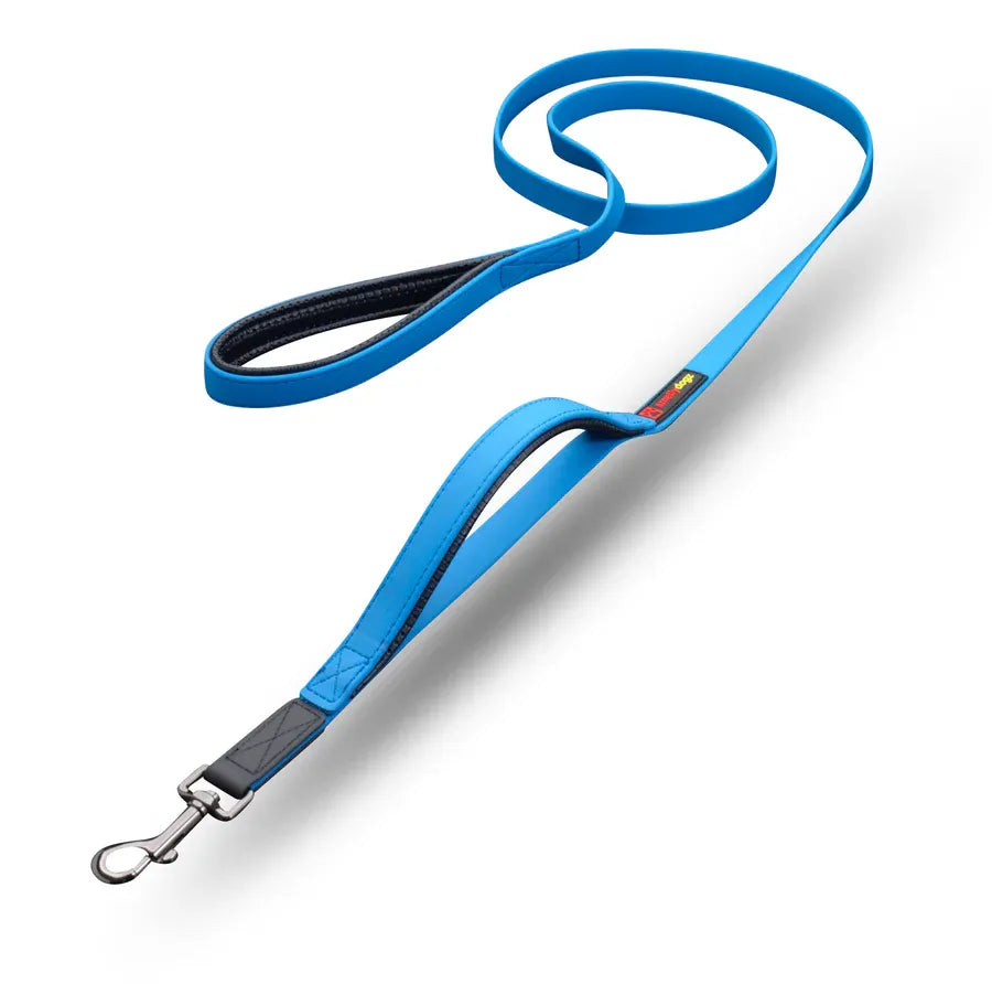 Smellydogz Double Handle Lead Blue 3/4"X6'