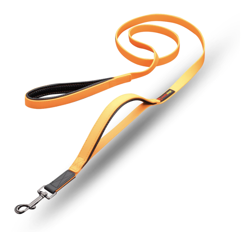 Smellydogz Double Handle Lead Orange 3/4"X6'