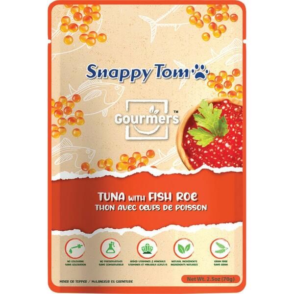 Snappy Tom Gourmers Tuna With Fish Roe 2.5Oz/70G