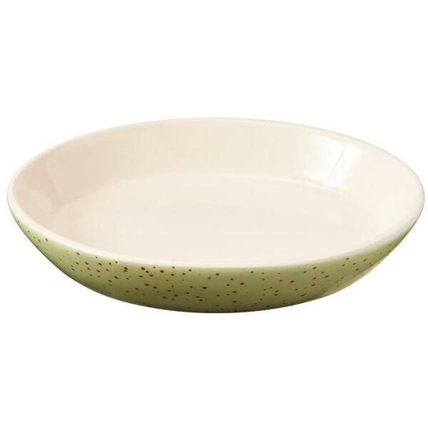 Spot Gold Speckled Green Oval Dish 6"