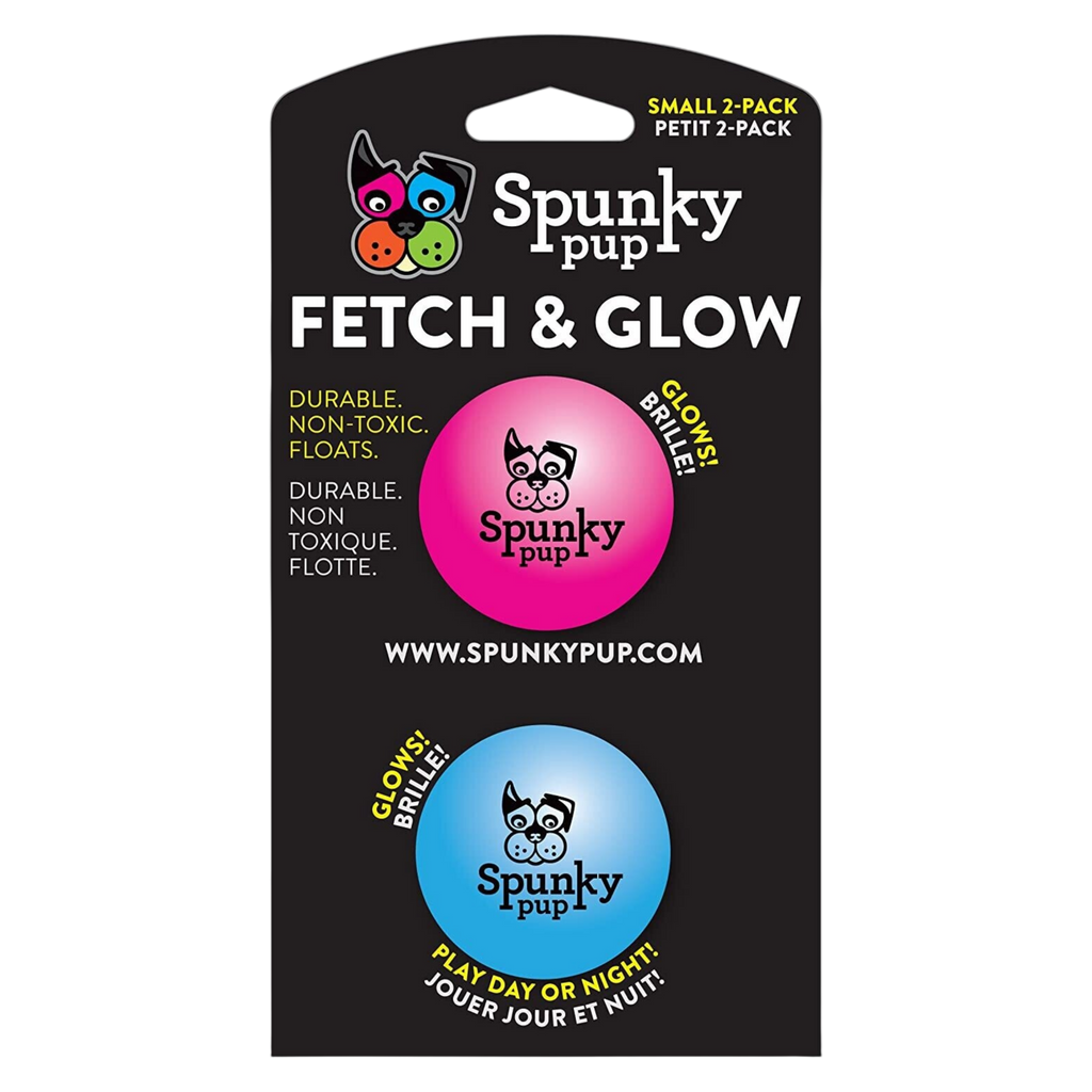 Spunky Pup Fetch & Glow Small 2Pk