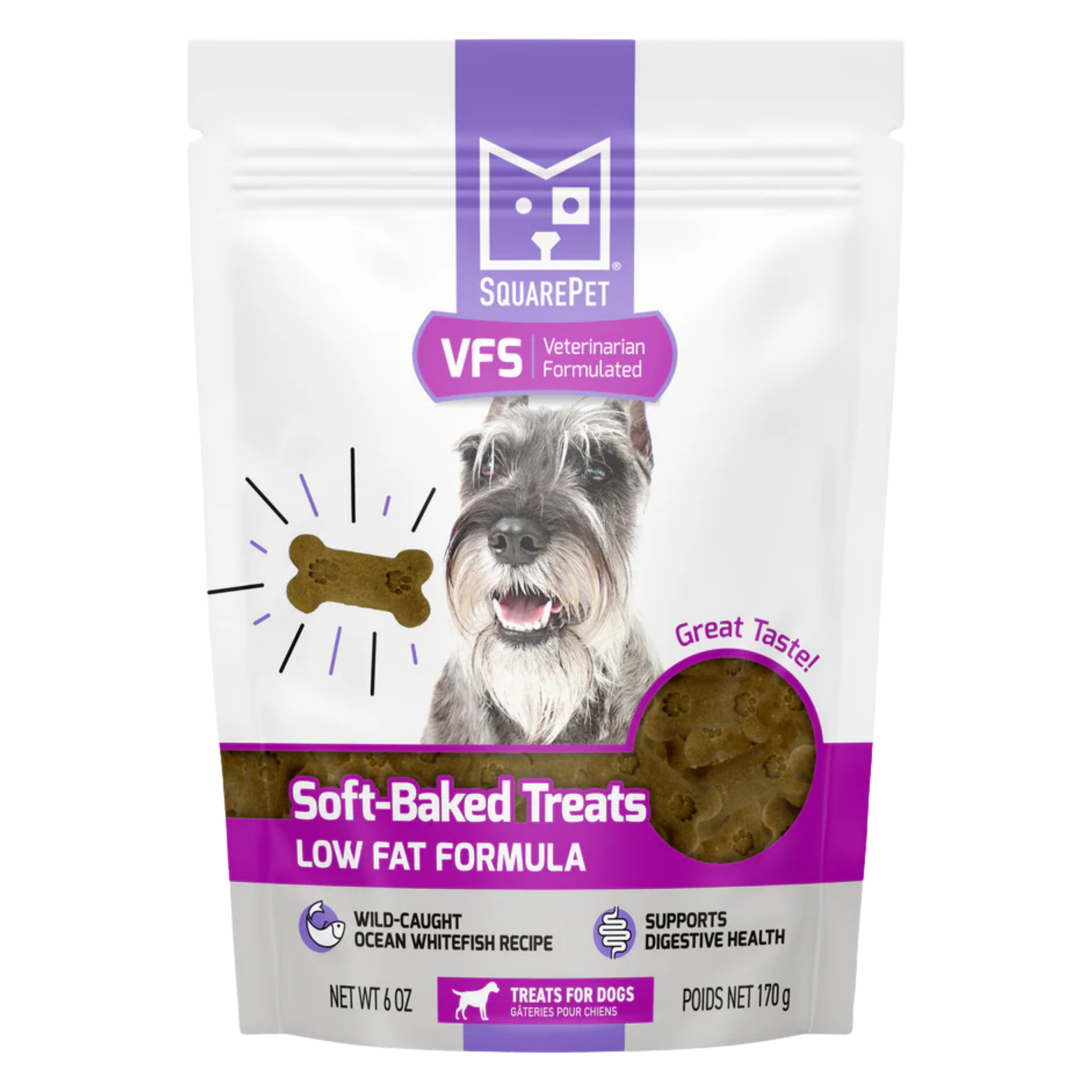 Square Pet Soft-Baked Treats Low Fat Formula 6Oz/170G