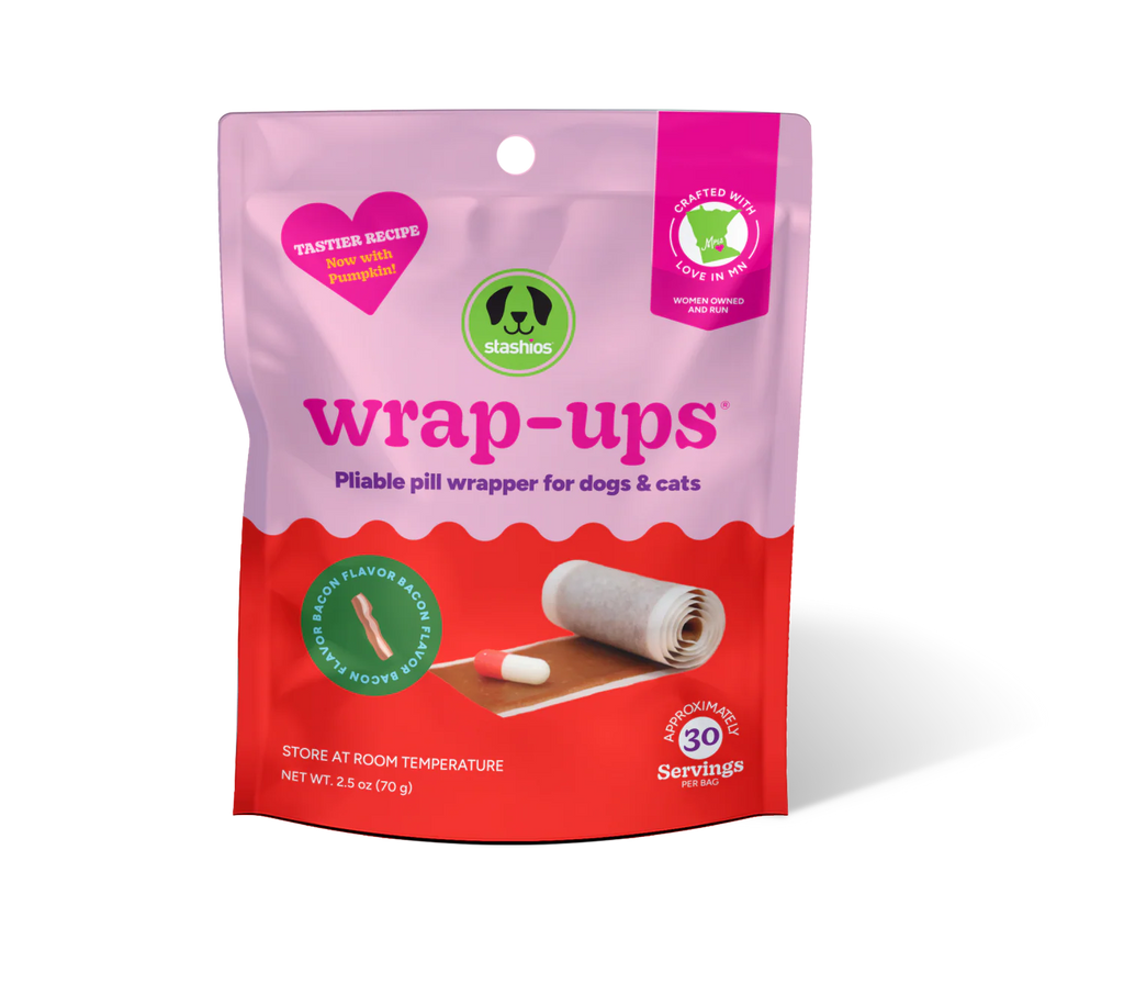 Stashios Wrap-Ups Pliable Pill Wrapper For Dogs & Cats Bacon Flavor 2.5oz/70g
