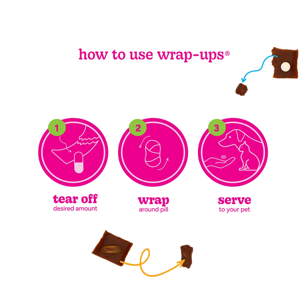 Stashios Wrap-Ups Pliable Pill Wrapper For Dogs & Cats Bacon Flavor 2.5oz/70g