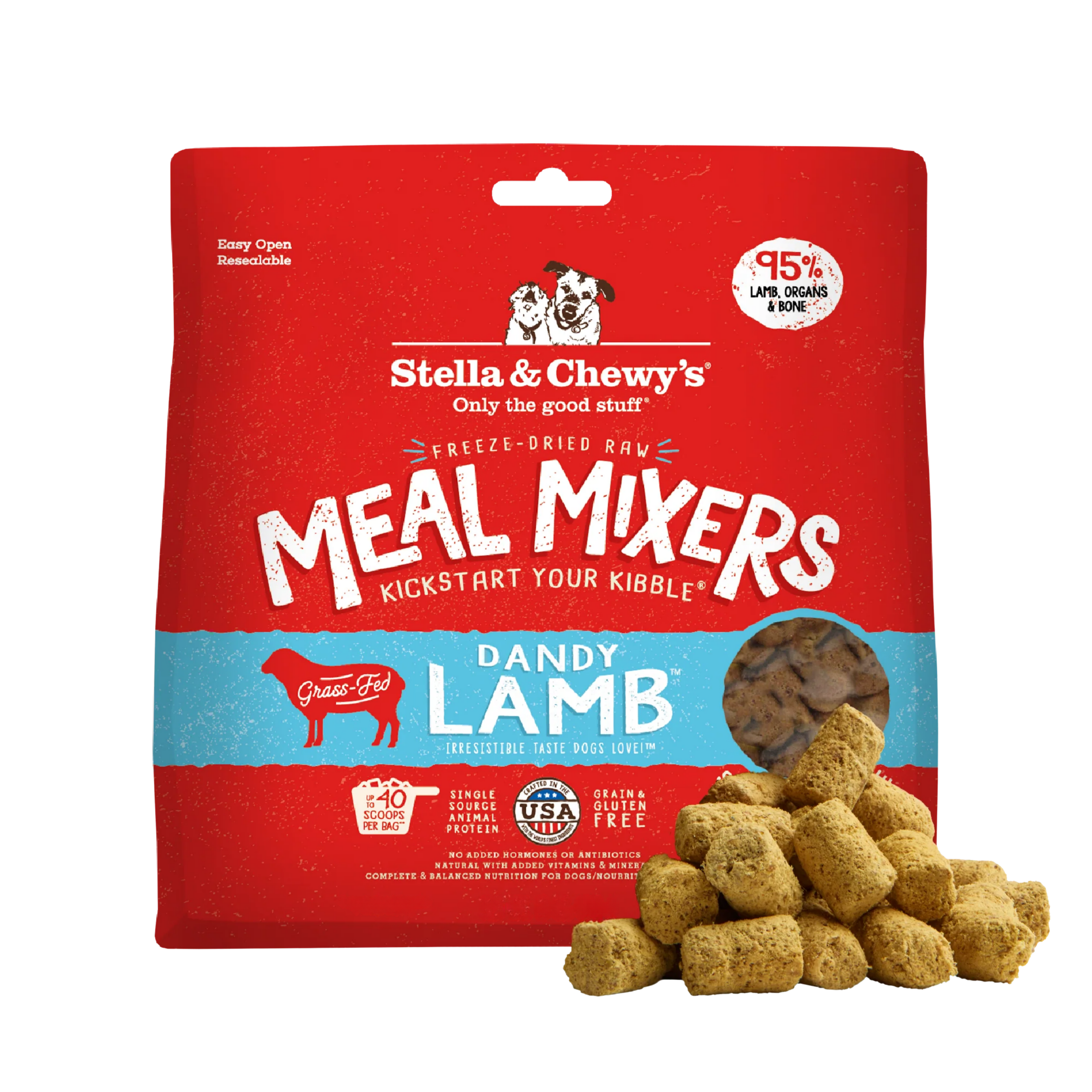 Stella & Chewy Dog Freeze Dried Meal Mixers Dandy Lamb 3.5oz/100g