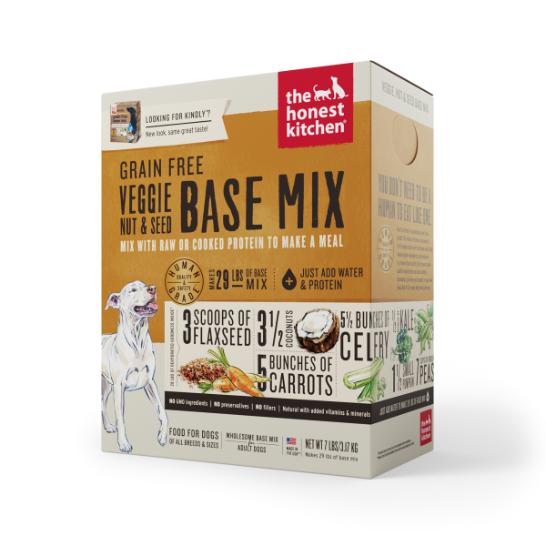The Honest Kitchen Dehydrated Grain Free Veggie, Nut & Seed Base Mix 7Lb