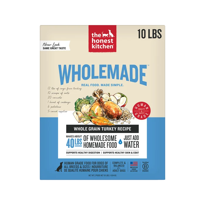The Honest Kitchen Dehydrated Whole Grain Turkey Recipe 10lb