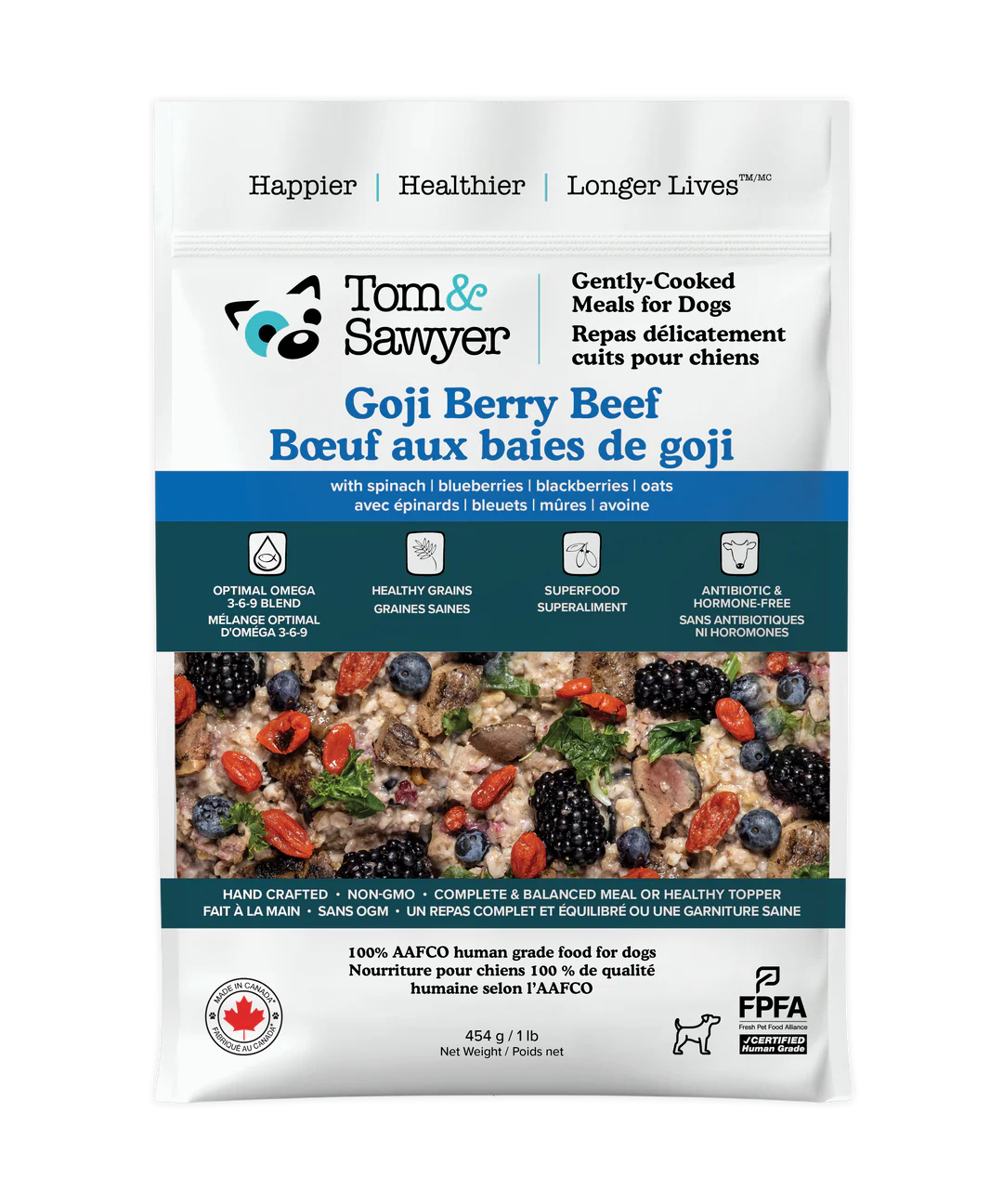 Tom & Sawyer Goji Berry Beef 16Oz/454G