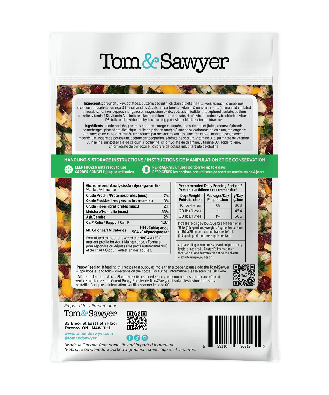 Tom & Sawyer Turkey Gobbler 16Oz/454G