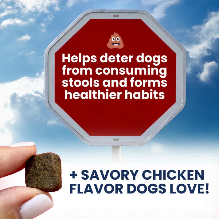 Under The Weather Dog Poop Eating Deterrent Soft Chew Vet Strength 60ct 4.23oz/120g
