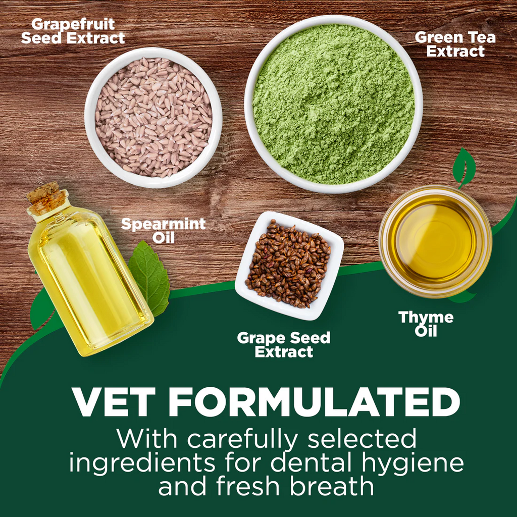 Vet's Best Dental Dog & Cat Finger Wipes 50ct