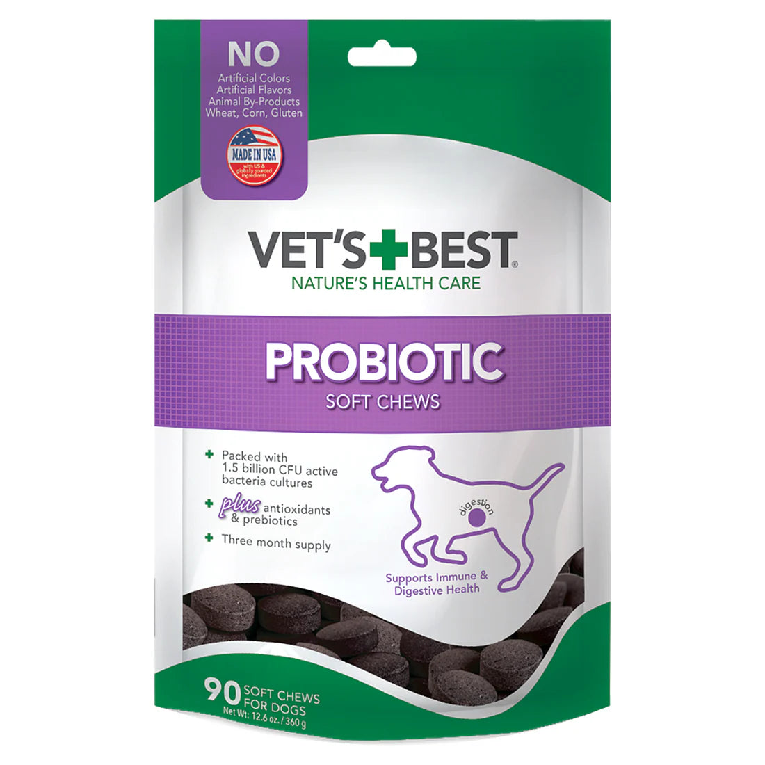 Vet'S Best Dog  Probiotic Soft Chews 30Ct 4.2Oz/120G