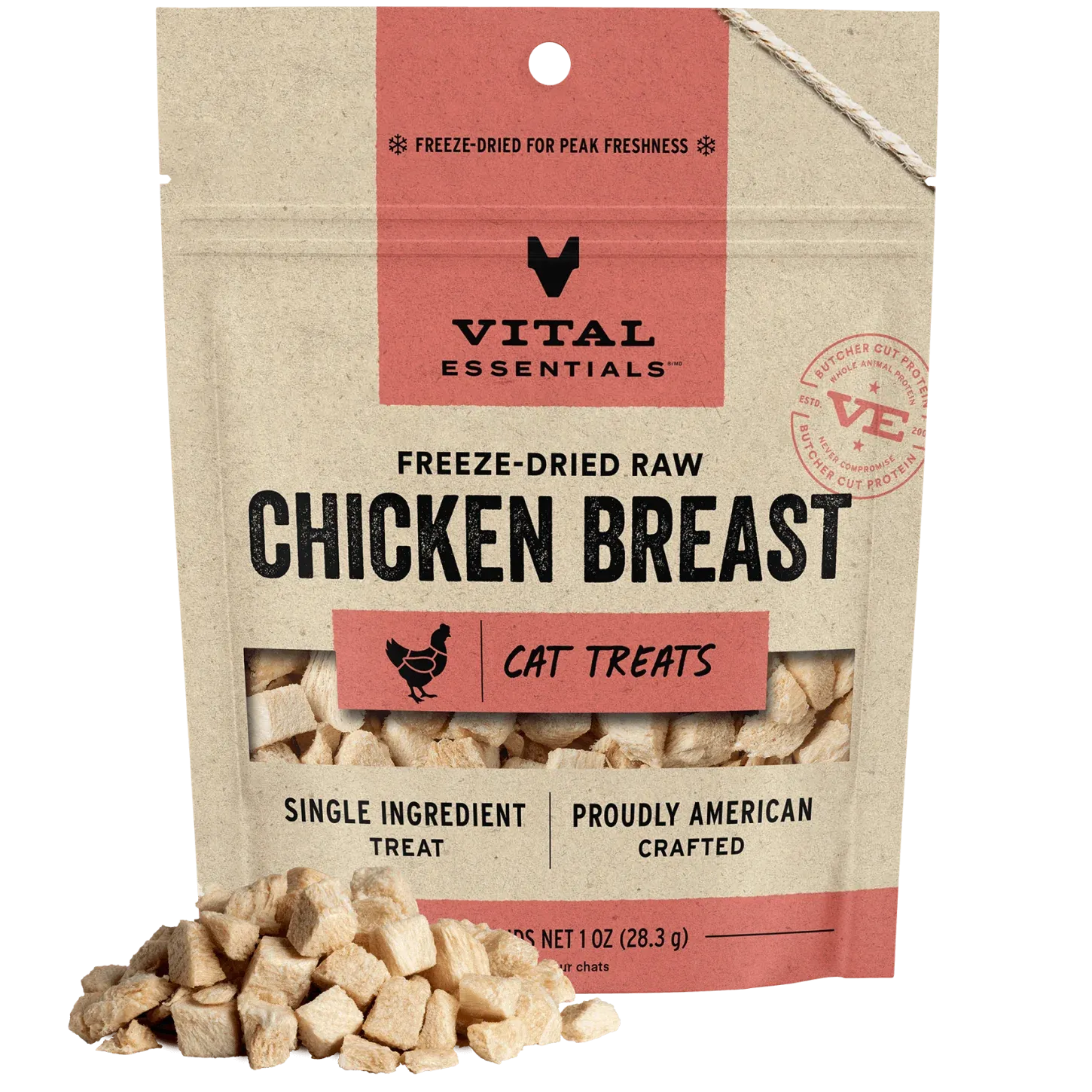 Vital Essentials Freeze Dried Chicken Breast 0.9Oz