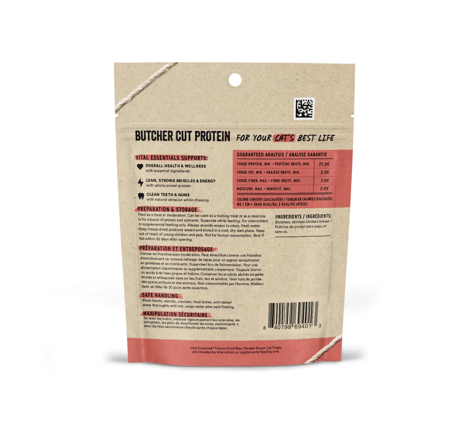Vital Essentials Freeze Dried Chicken Breast 0.9Oz