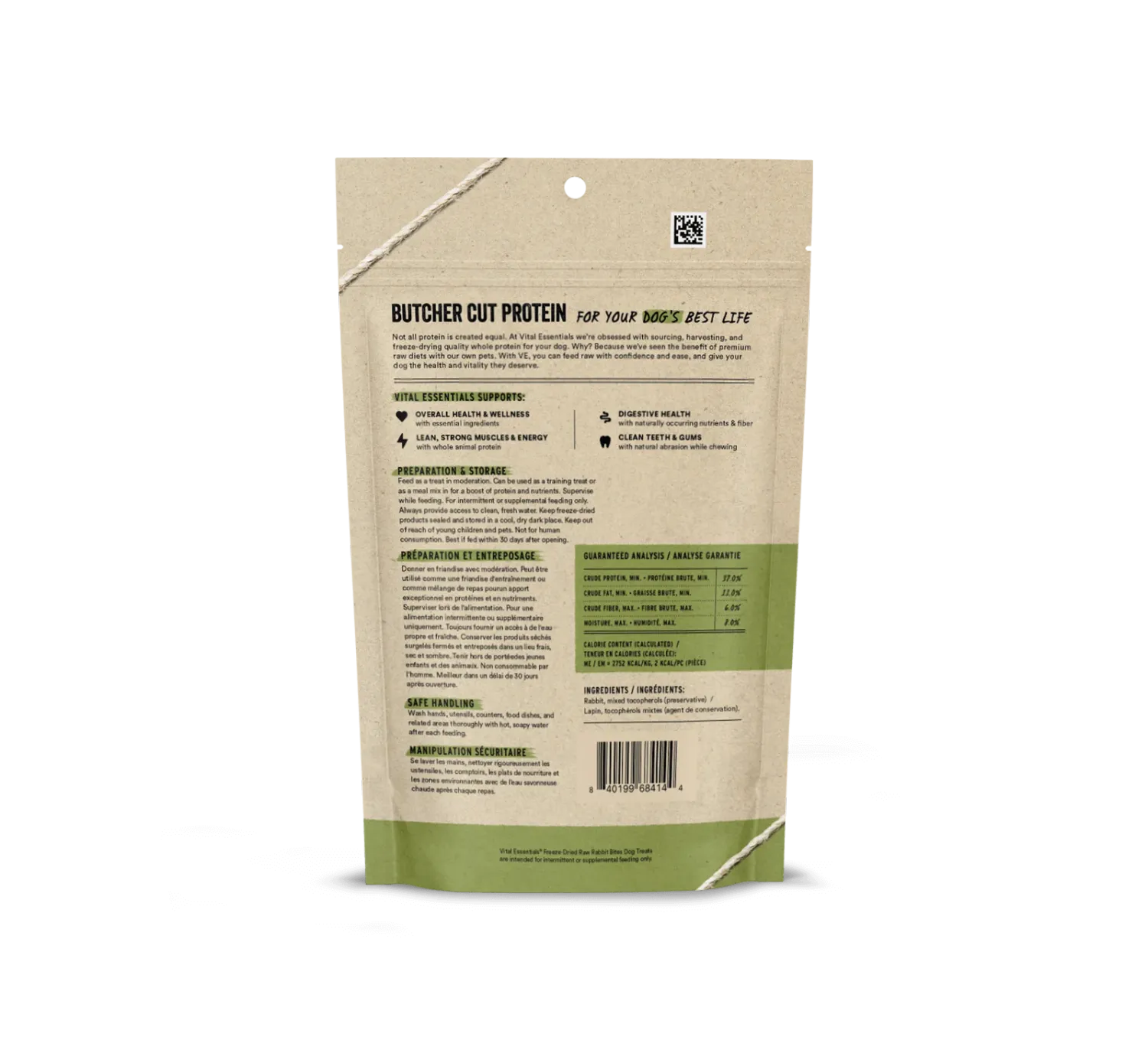 Vital Essentials Freeze Dried Rabbit Bites 5Oz