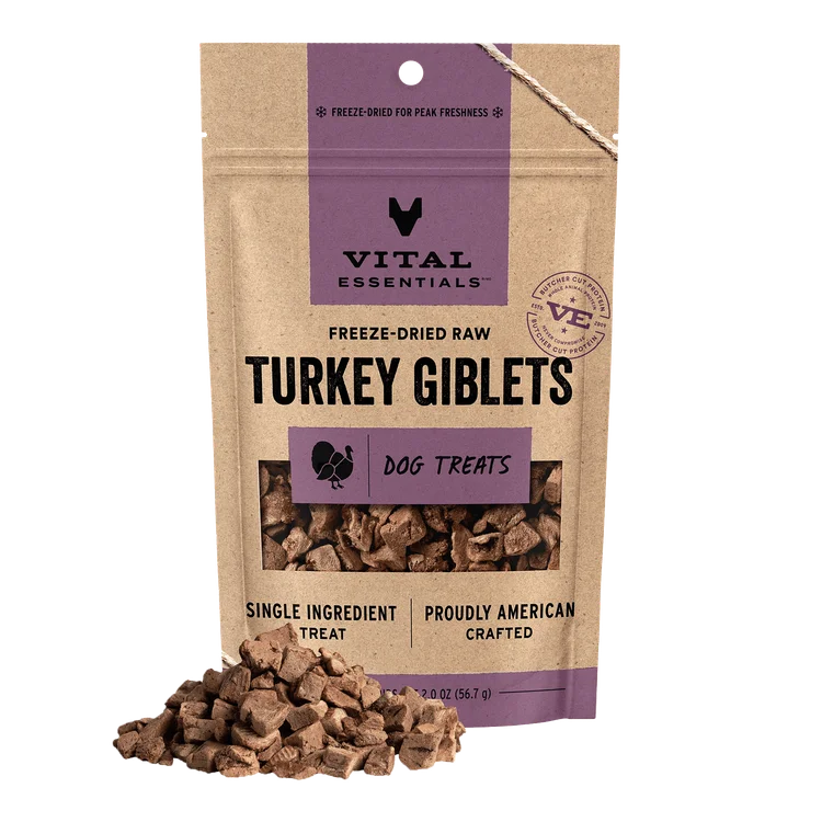 Vital Essentials Freeze Dried Turkey Giblets 2.0oz